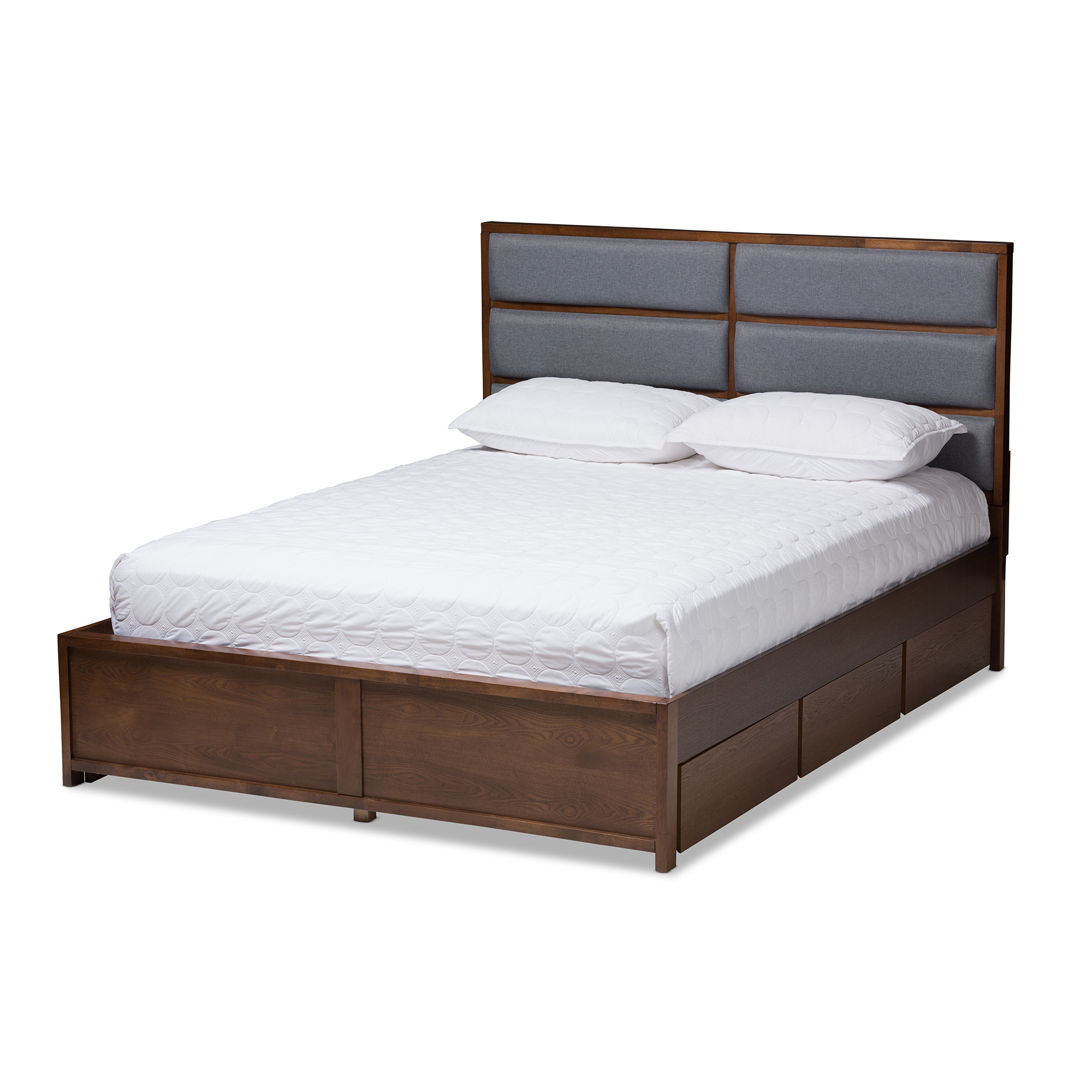 Modern platform bed with deals siderail storage